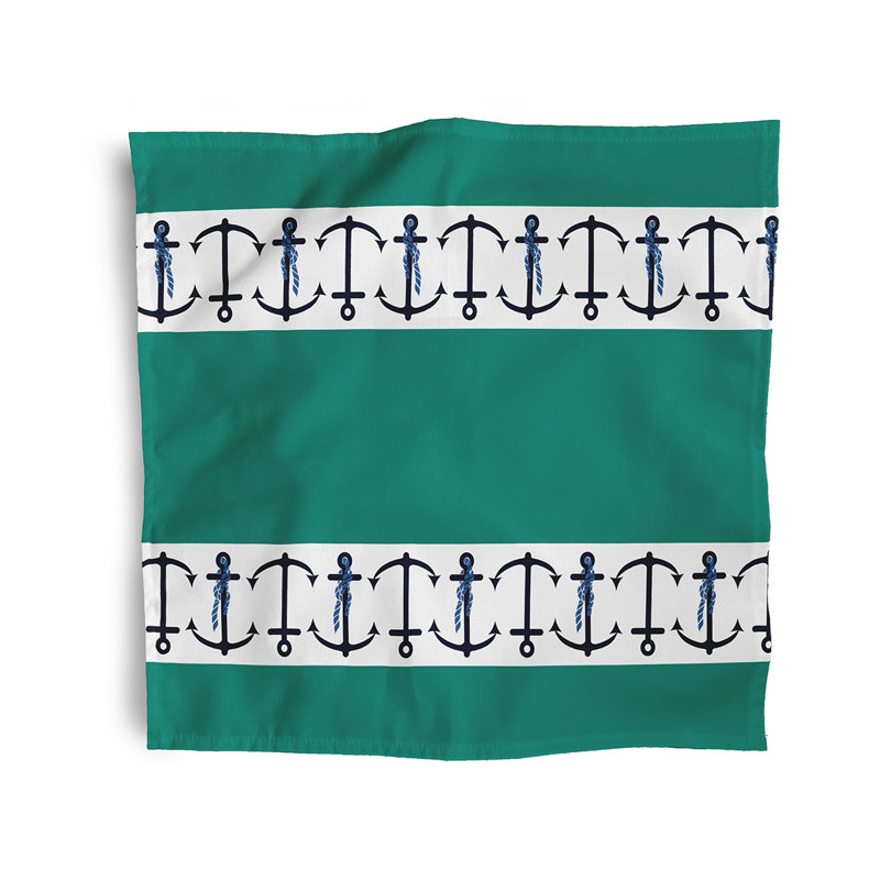Hargrove Anchor Stripe Napkins, Green