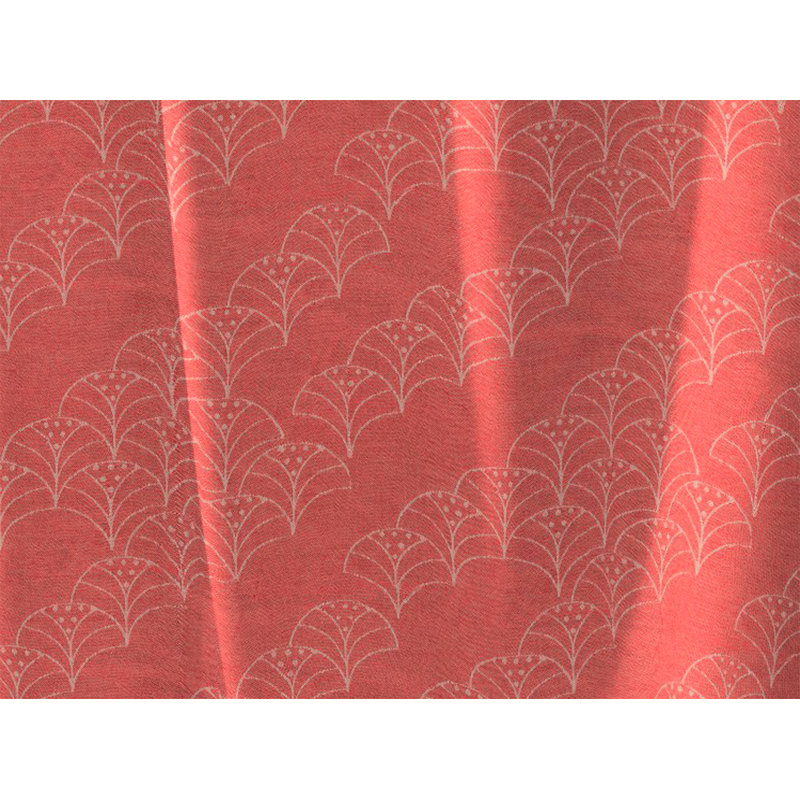Lizeth Pencil Pleat Opaque Single Curtain, Red, 245cm Width x 145cm Drop
