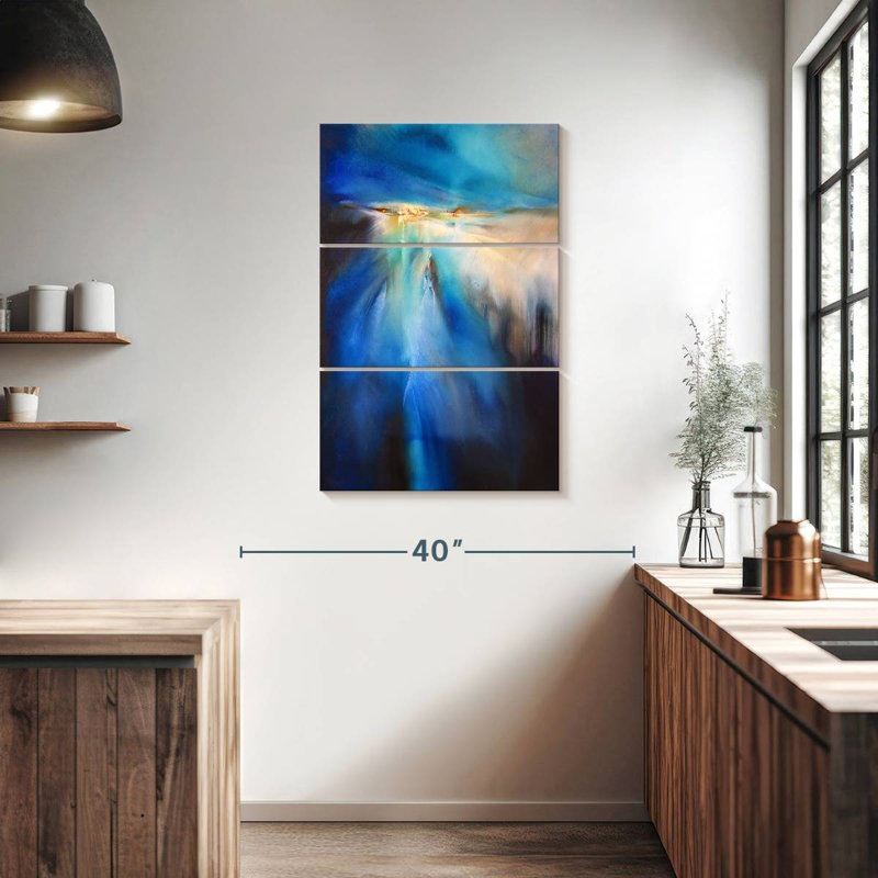 Avery lumière sur une froide soirée d'hiver, H 38 po x l 24 po