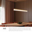Nio 45-in Black dimmable LED Linear Pendant-153406741