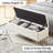 Fuzzy Sherpa Upholstered Storage Bench 43.3" Entryway Bench