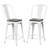 Modern Rustic Pewter Elm 24" Counter Stool with 250 lb Weight Capacity-637441791-644447179