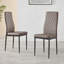Marble Effect Melamine Dining Table and Chairs - 4 Luxury Faux Leather Dining Chairs-87462799