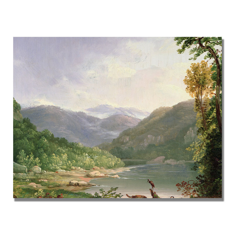 « kentucky river » par thomas whittredge, reproduction d’art sur toile, H 18 po x l 24 po x P 2 po