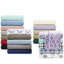 Ensemble de 4 très grands draps 100% molletonnés, doux au toucher, surface pelucheuse, livré avec un drap plat, 2 taies d'oreiller ajustées, élastique pour matelas de 16 po, coffre-fort, lavable à la machine,