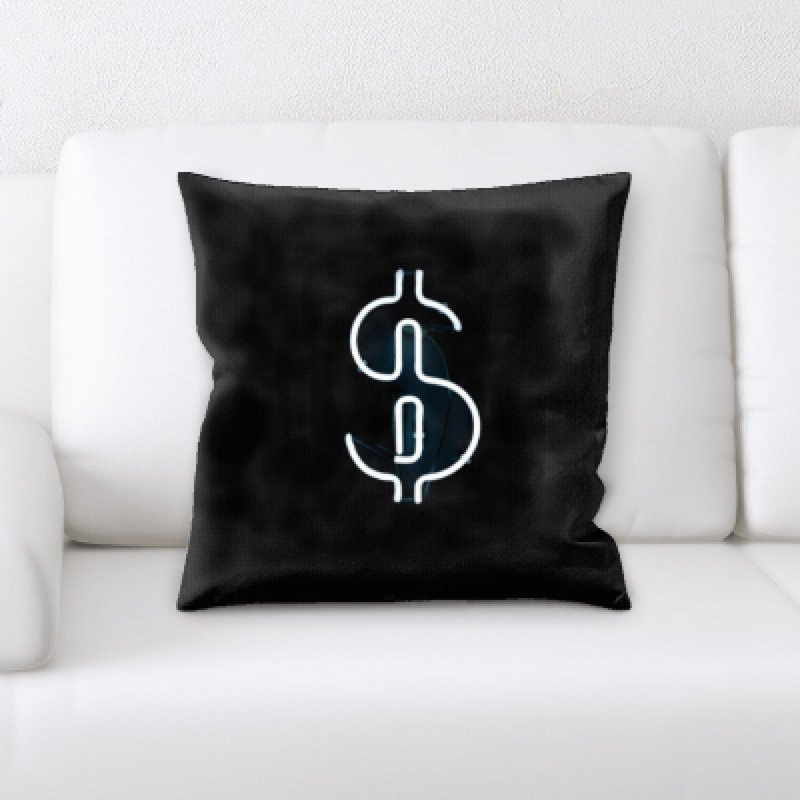 Coussin décoratif dollar