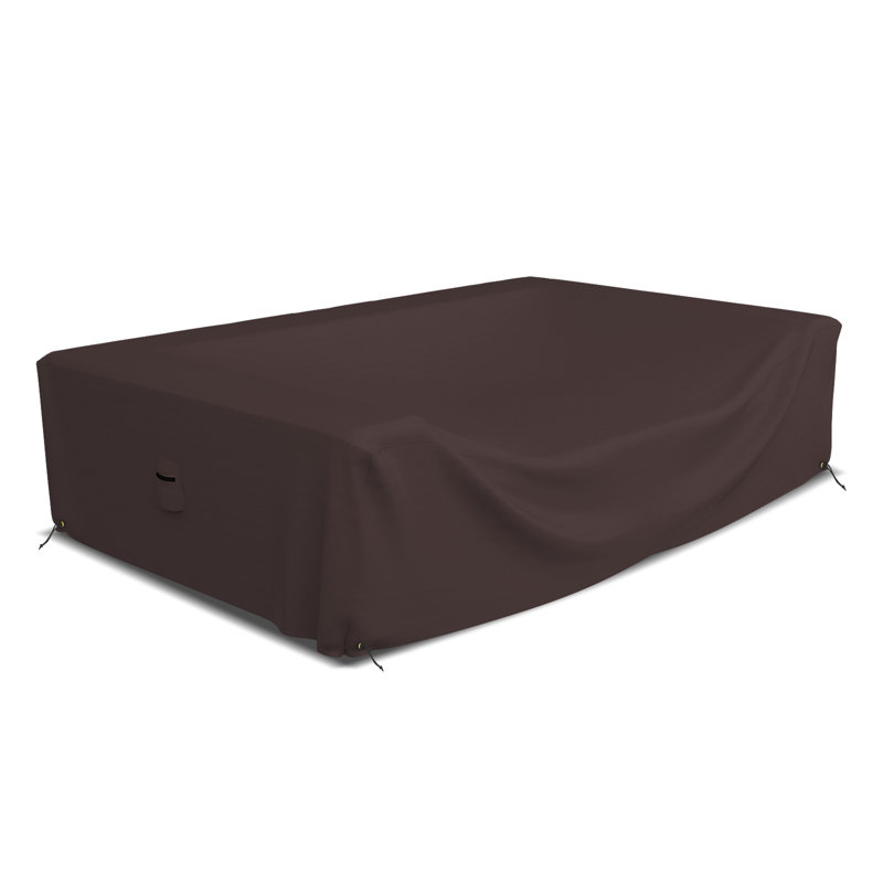 Outdoor Cover, 71.1cm H x 274.3cm W x 208.3cm D, Coffee