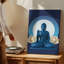 Toile, art serein représentant un Bouddha assis-2367908