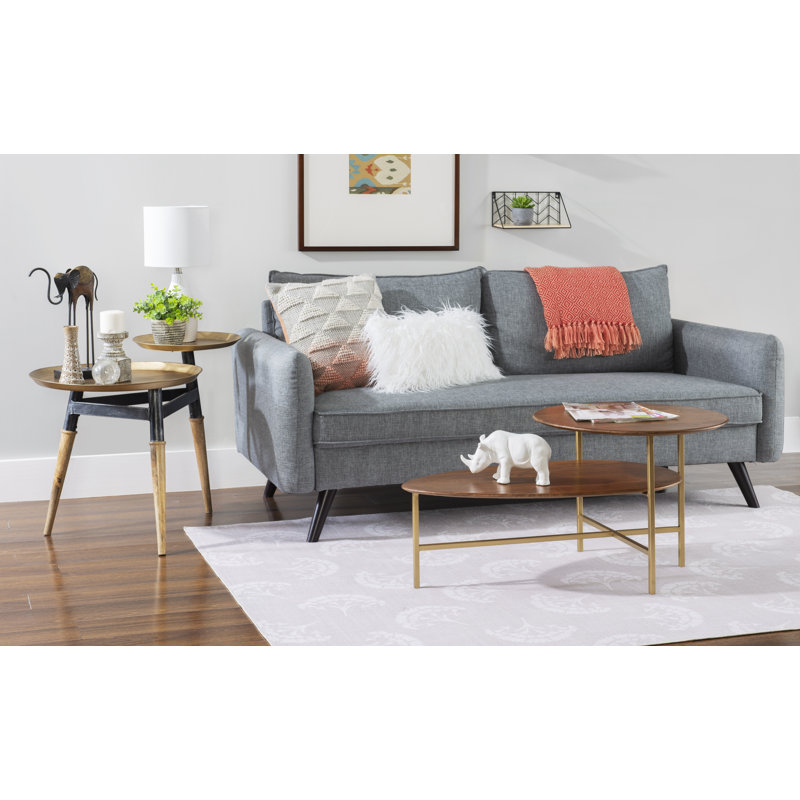 Single Coffee Table, Gold, Brown