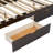 Queen Platform Bed With Rich Finish And Trundle Function -Colored Storage