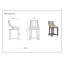 Tabouret de comptoir en bois