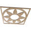 Médaillon de plafond 18 "x 18" x P 6 1/4 "x P 3/8" Blume-63412068-63412082