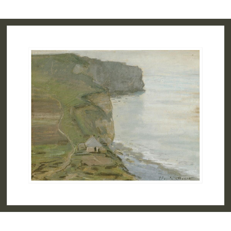 «Cape Antifer Etretat» par Claude Monet, impression giclée encadrée, H 17,75 po x l 21,24 po