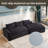 Boneless 133.9" Pure Sponge Soft Seat Sofa-841448342
