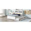 Lit plat avec tiroirs et prises USB