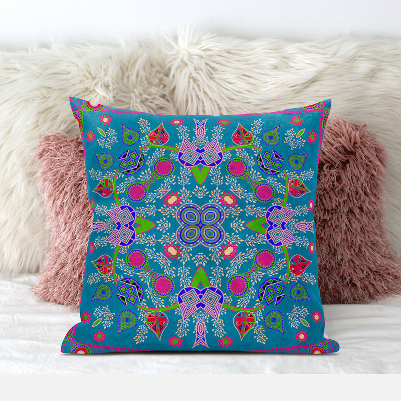 Housse et insert de coussin décoratif en polyester pour l'intérieur et l'extérieur, 26 po x 26 po