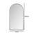 Arch Full Length Mirror With Supporting Feet For Living Room, Bedroom-1811510493