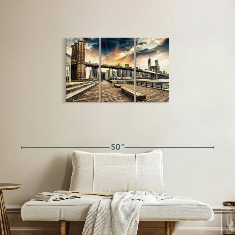 Lilie Dramatic Brooklyn Bridge, 20" H x 33" W
