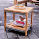 Chauncie 20.75'' Teak Outdoor Side Table