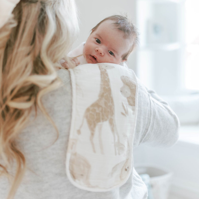 Crane Baby Burp Cloth Set - Kendi Collection