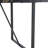 Vesta Modern 55" Rectangular Dining Table, Black Faux Marble Tabletop with Sturdy Metal Sled Base for Kitchen & Dining Room-71806695-74105744