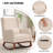 30" Wide Rocking Chair with Solid Wood Leg and Footrest-1568238669