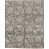 Chantel Floral Area Rug in Gray