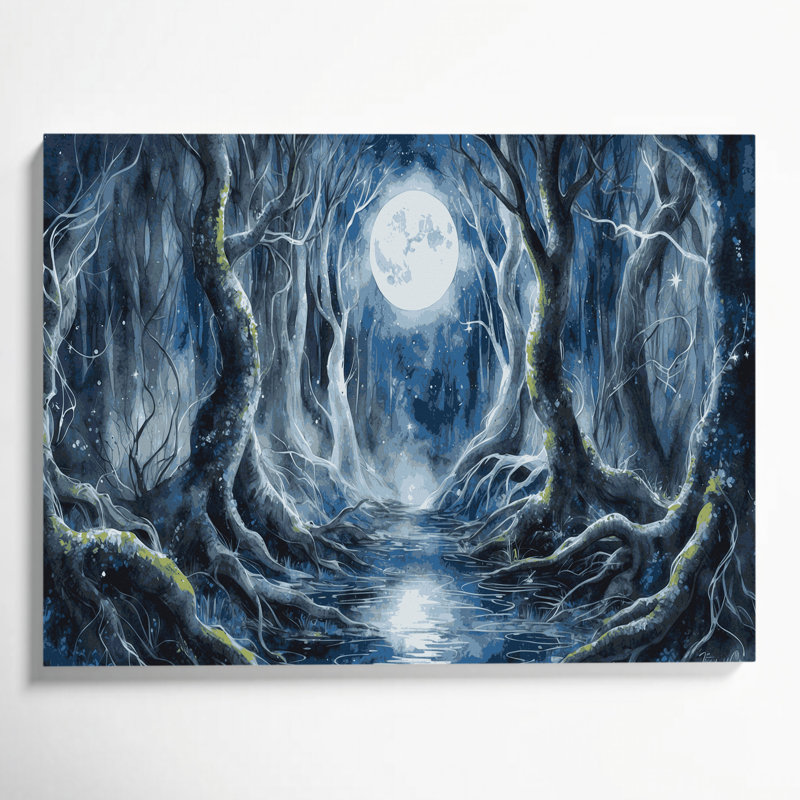 Art mural sur toile Sci Fi Enchanted Forest, H 20 po x l 24 po