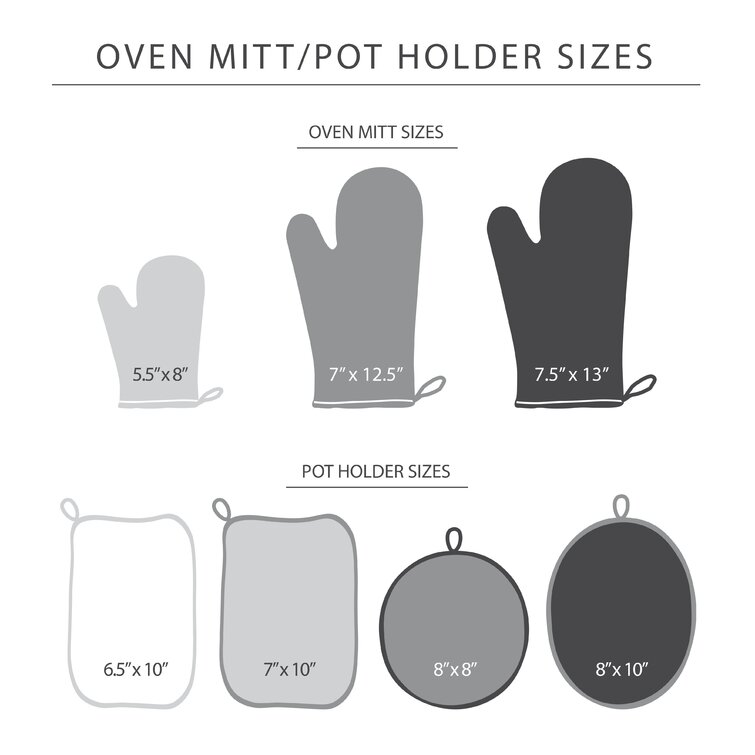 Tan Oven Mitt & Pot Holder Set