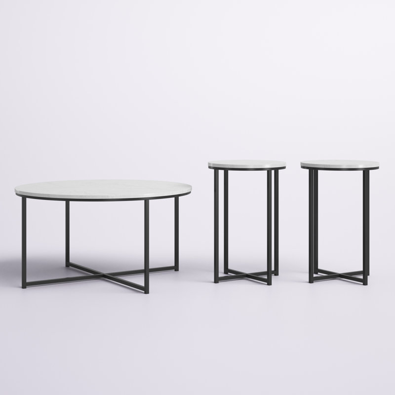 Ensemble de tables basses 3 pièces Wasser