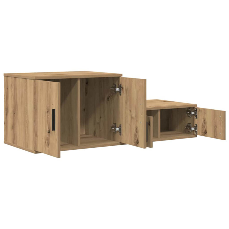 Storage Cabinet 127 X 41 X 40 Cm Engineered Wood, Artisan Oak