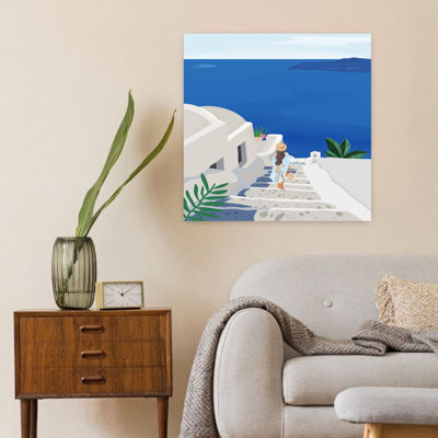 Art contemporain, architecture abstraite colorée, art côtier