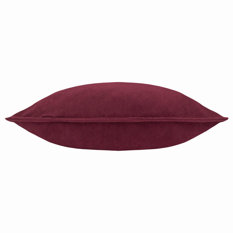 Effron Rectangular Lumbar Cushion Cover, Dark Red