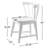 Gabby Solid Wood Windsor Back Side Chair in White