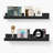 Bomeda 35.4'' Black Floating Shelves for Wall, Picture Ledge Shelves for Living Room, Bedroom-170361083-198394203