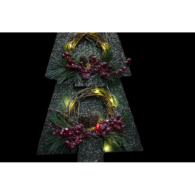 No Holiday Shaped Ornament, 22 cm x 22cm x 1.2cm, Green