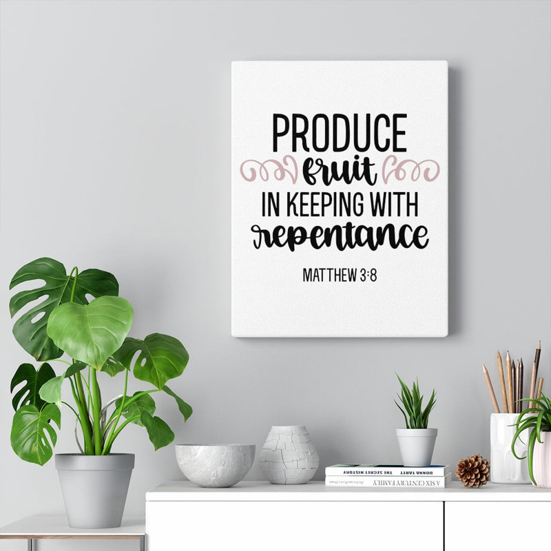 Repentance - Wrapped Canvas Print, 41cm H x 30cm W