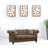 67" Brown And Dark Brown Linen Loveseat-1322895848