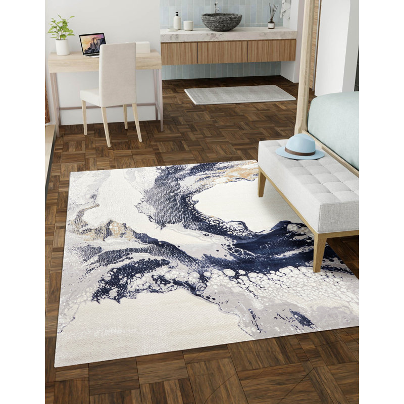 Tapis bleu Rakowski, Rectangle de 5 pi x 8 pi