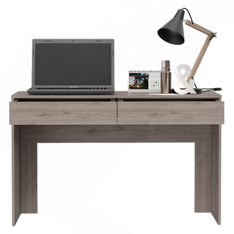Bureau d'écriture, deux tiroirs, Naturel