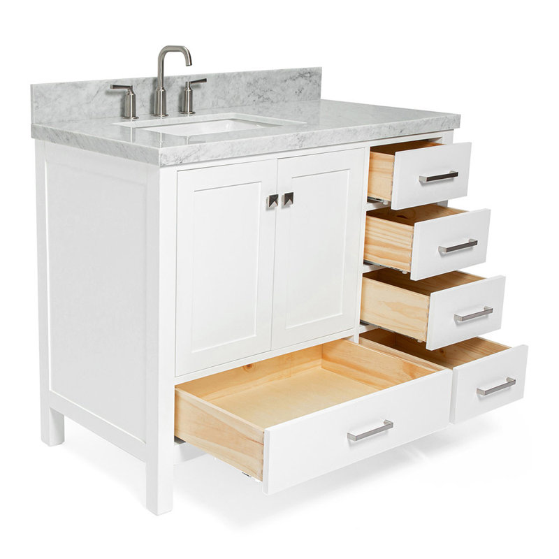 Ensemble de meuble-lavabo simple 43 po Cambridge, Blanc