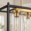 Lustre en verre 5 lumières Modern Farmhouse