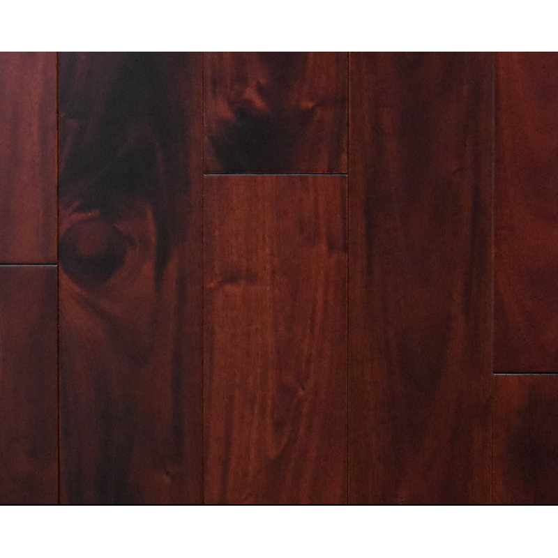 Parquet massif en acajou de 5/8 po (0,63 po) x 4 1/3 po (4,3 po) x de longueur variable, Portos