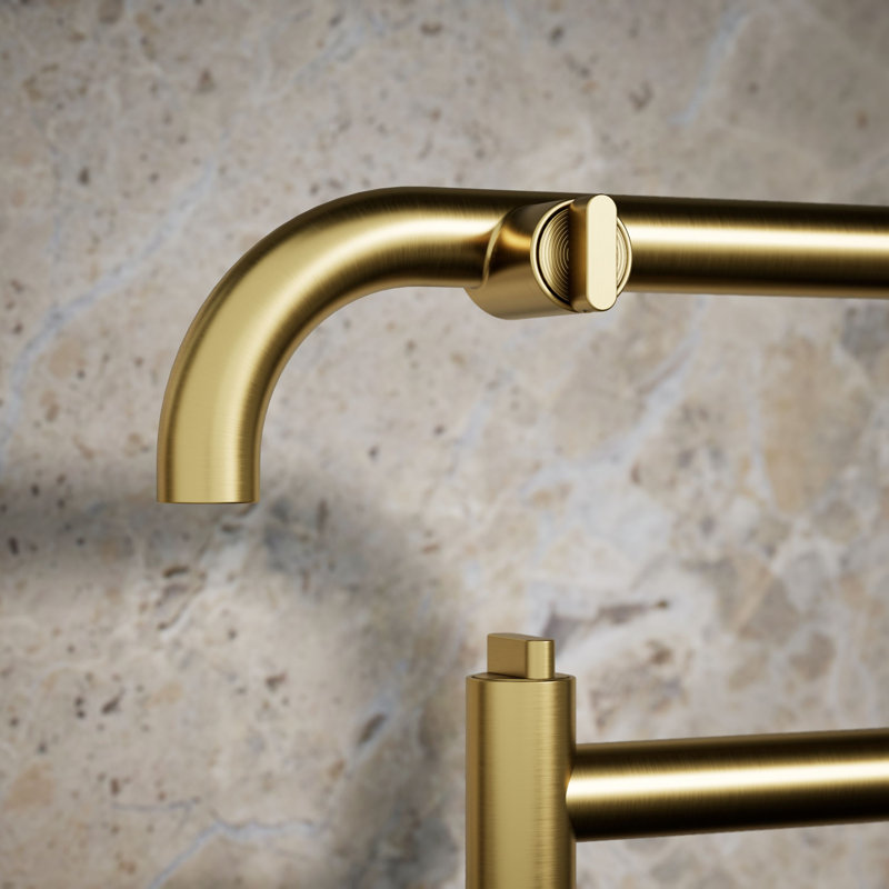 Components® Deck-Mount Pot Filler, Brushed Brass