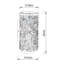Edie Steel Flush Mounted Sconce