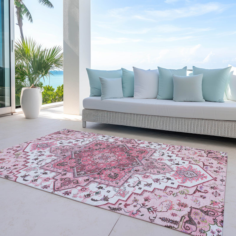 Machine Washable Indoor/Outdoor Chayden ACN1036 Rug, Rectangle 2'6" x 3'10"