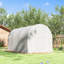 3.5 x 2 x 2 m Polytunnel Greenhouse Walk-in Poly Tunnel White