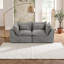 Ensemble de canapé modulaire surdimensionné avec sièges larges et profonds 74,8 po, velours gris antique, ensemble de salon 2 places-499852485