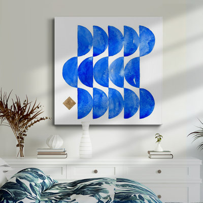 Sapphire Halves II-Premium Gallery Wrapped Canvas - Ready to Hang