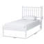 Lit plateforme simple Baxton Studio Cherrelle Spindle-1937112388-1937112389